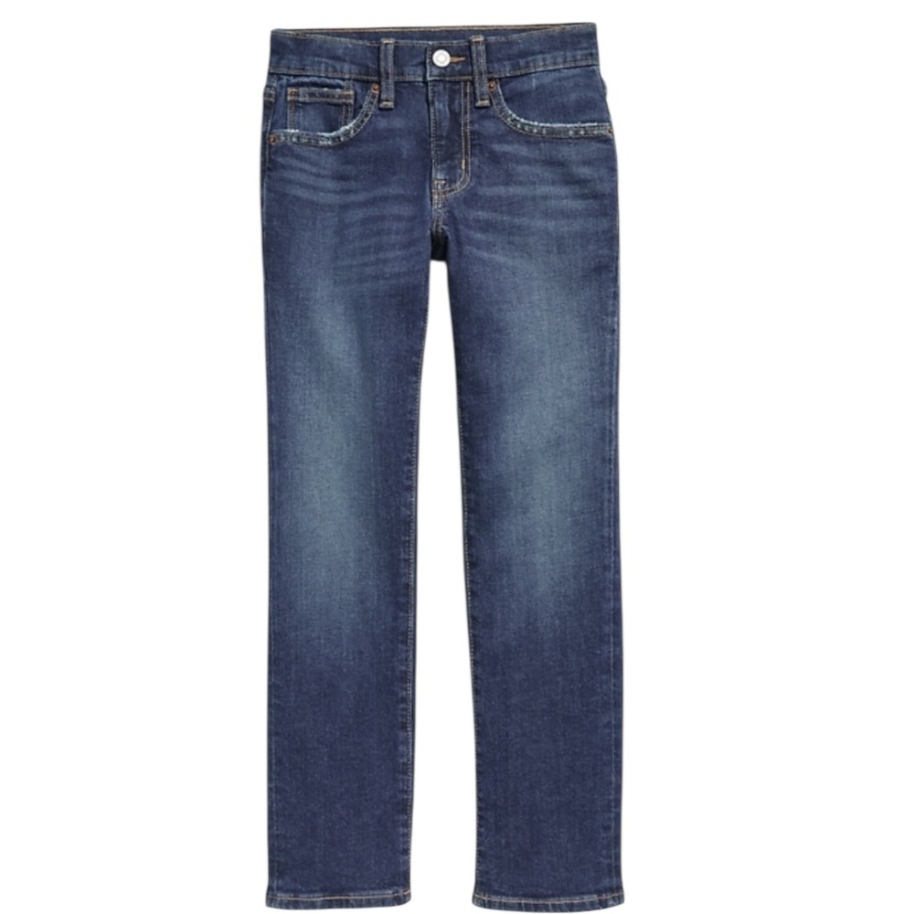 Old Navy Boys Straight Leg Medium Wash Jeans
